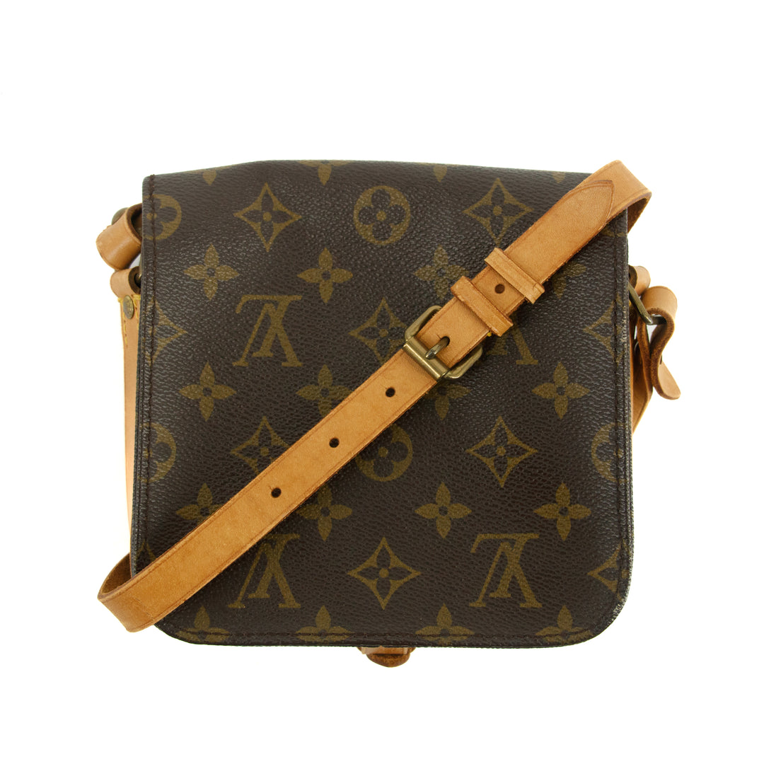 Louis Vuitton Monogram Canvas Brown Cartouchiere PM Crossbody Bag  #3326