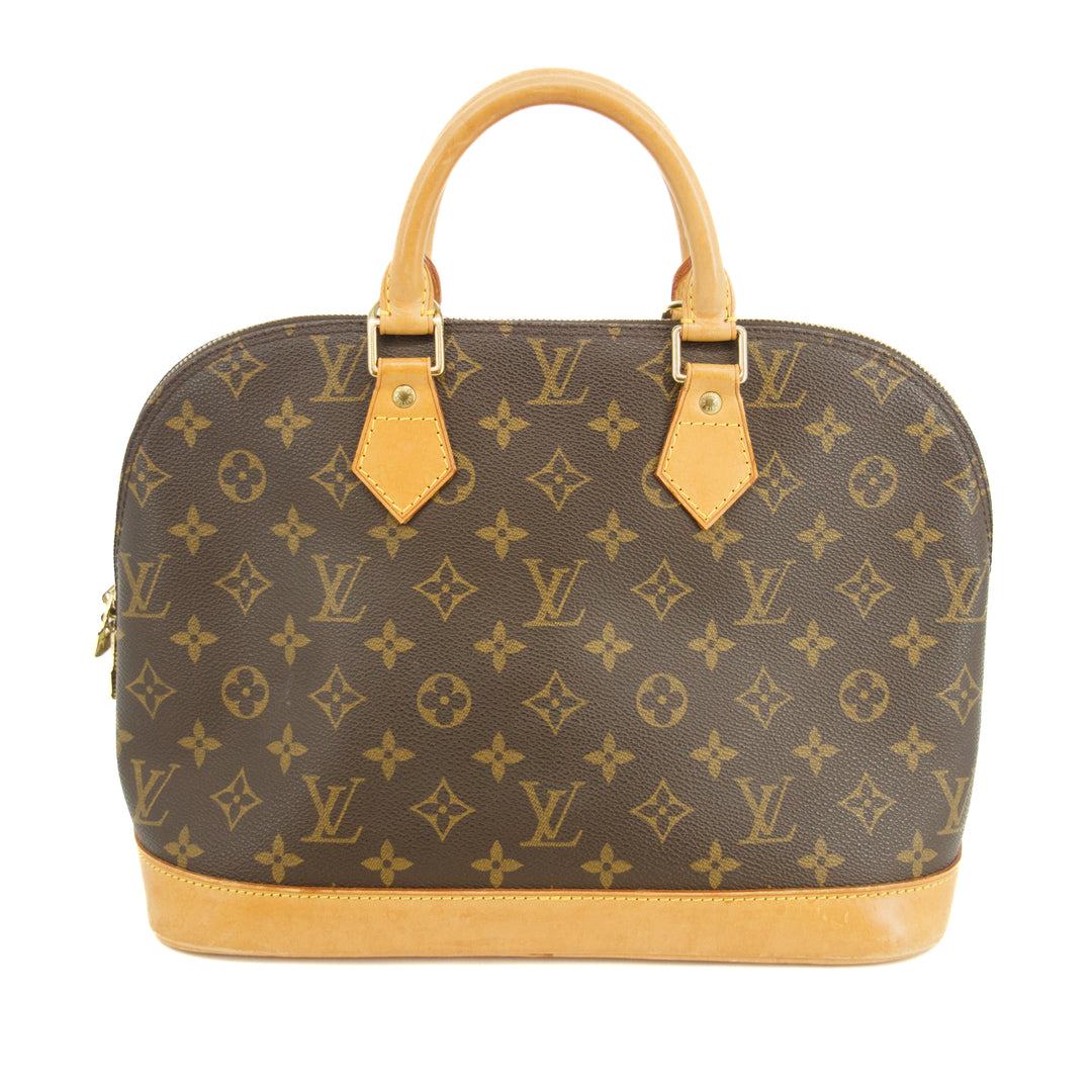 Louis Vuitton Monogram Canvas Alma PM Brown Tote Bag  #3334