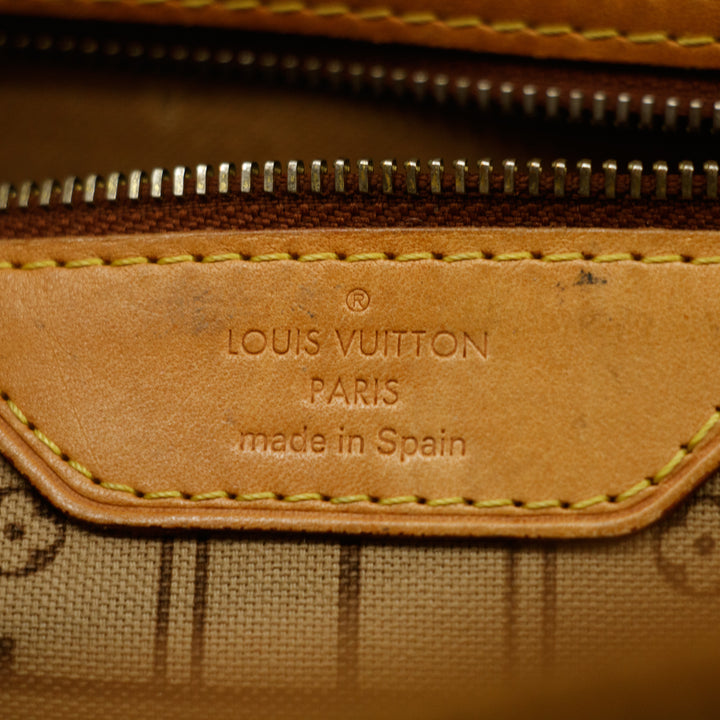 Louis Vuitton Monogram Canvas Brown Neverfull MM Shoulder Bag #3337