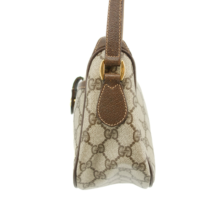 Gucci GG Canvas Coated Beige Sherry Line Crossbody Bag  #3342