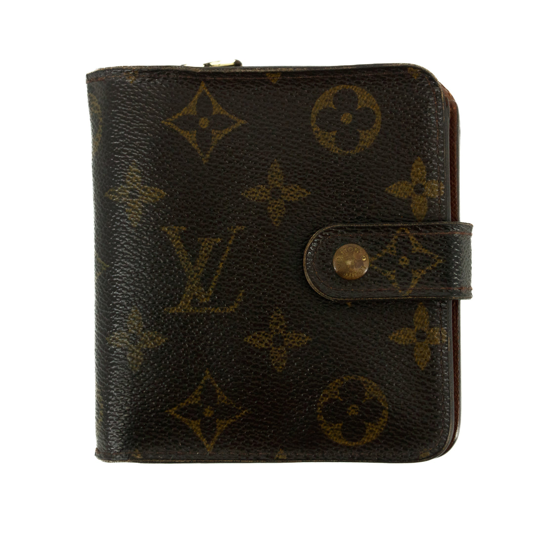 Louis Vuitton Monogram Canvas Bifold Compact Wallet #3343