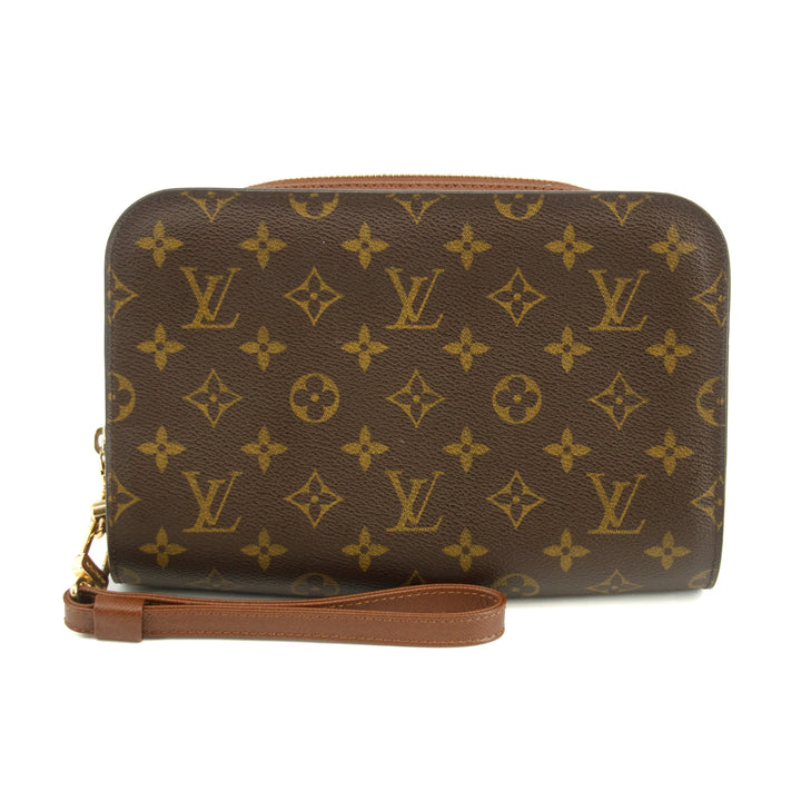 Louis Vuitton Monogram Canvas Brown Orsay Clutch Bag -#3345