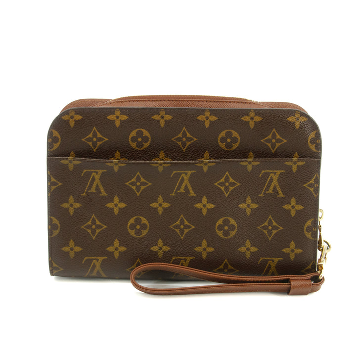 Louis Vuitton Monogram Canvas Brown Orsay Clutch Bag -#3345