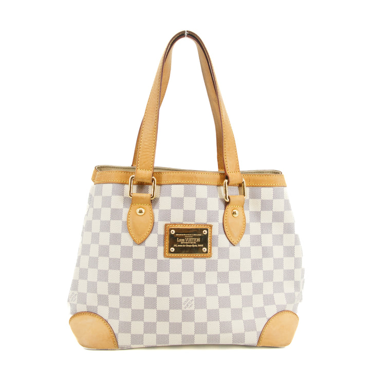 Louis Vuitton Damier Azur Hampstead Shoulder Bag White #3373