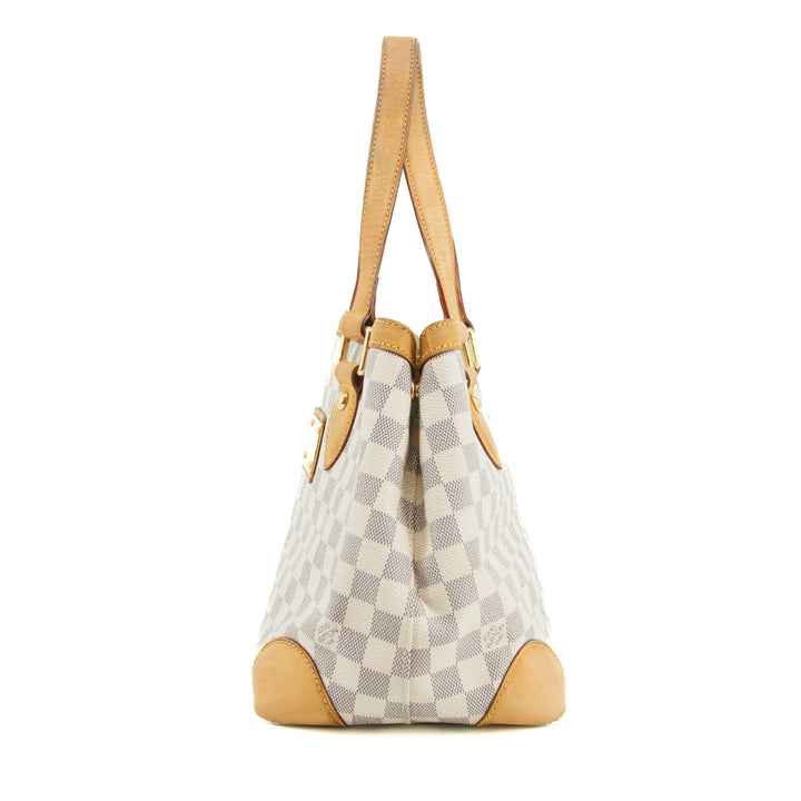 Louis Vuitton Damier Azur Hampstead Shoulder Bag White #3373