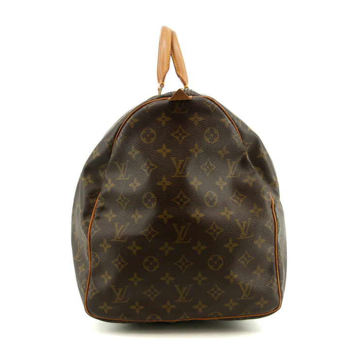 Louis Vuitton Monogram Keepall 55 Boston Bag Brown #3374
