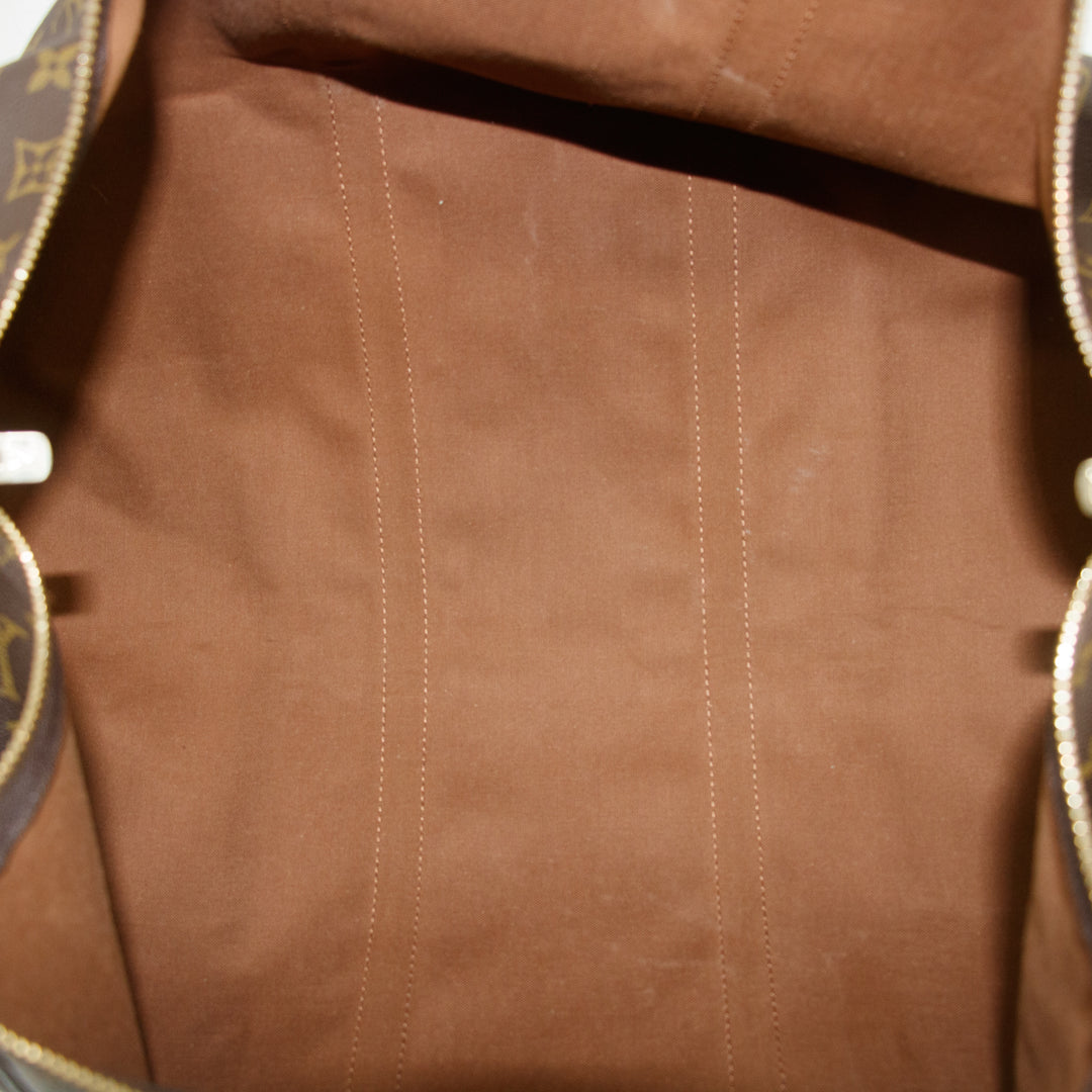 Louis Vuitton Monogram Keepall 55 Boston Bag Brown #3374