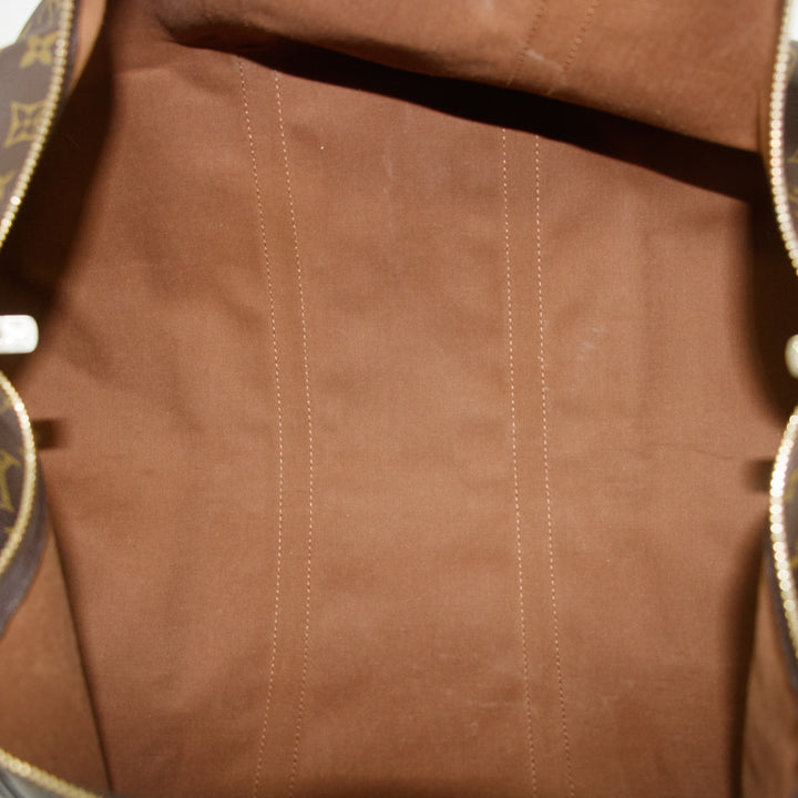 Louis Vuitton Monogram Keepall 55 Boston Bag Brown #3374