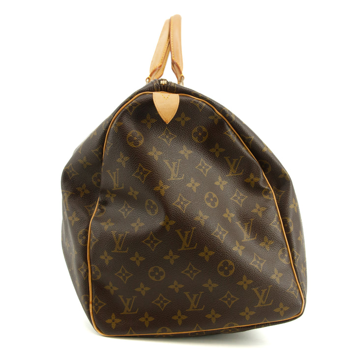 Louis Vuitton Monogram Keepall 55 Boston Bag Brown #3375