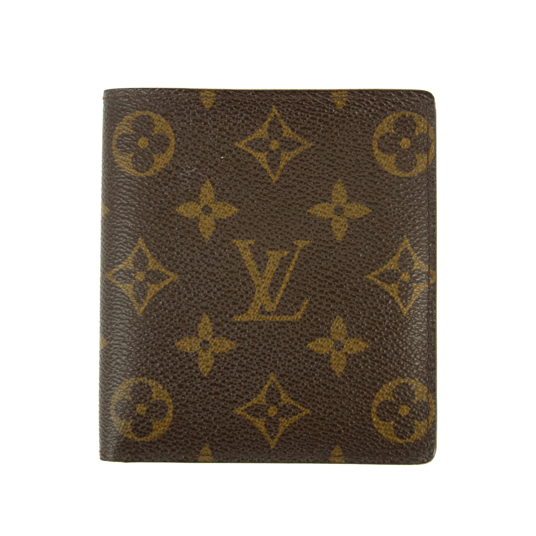 Louis Vuitton Monogram Canvas Mens Bifold Wallet Brown #3380