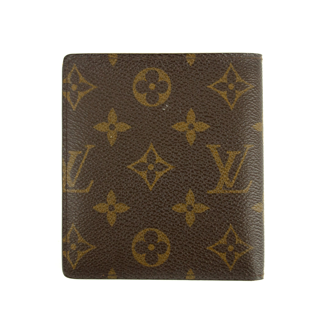 Louis Vuitton Monogram Canvas Mens Bifold Wallet Brown #3380