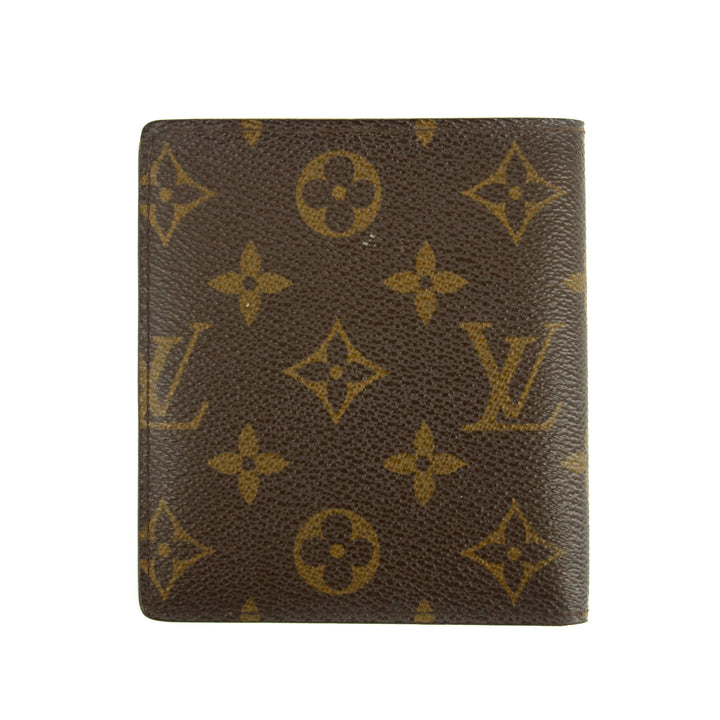 Louis Vuitton Monogram Canvas Mens Bifold Wallet Brown #3380