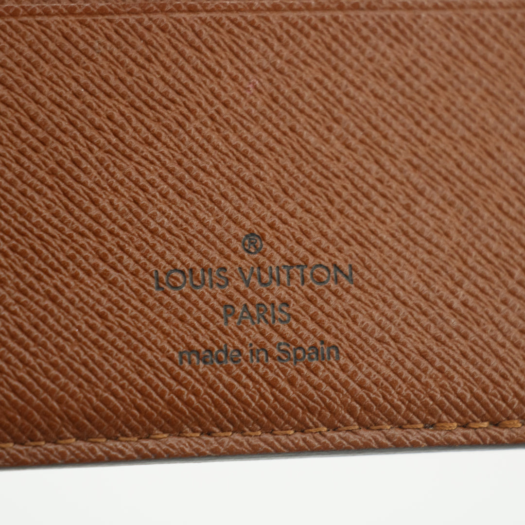 Louis Vuitton Monogram Canvas Mens Bifold Wallet Brown #3380