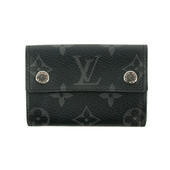 Louis Vuitton Discovery Eclipse Monogram Black Compact Wallet  #3383