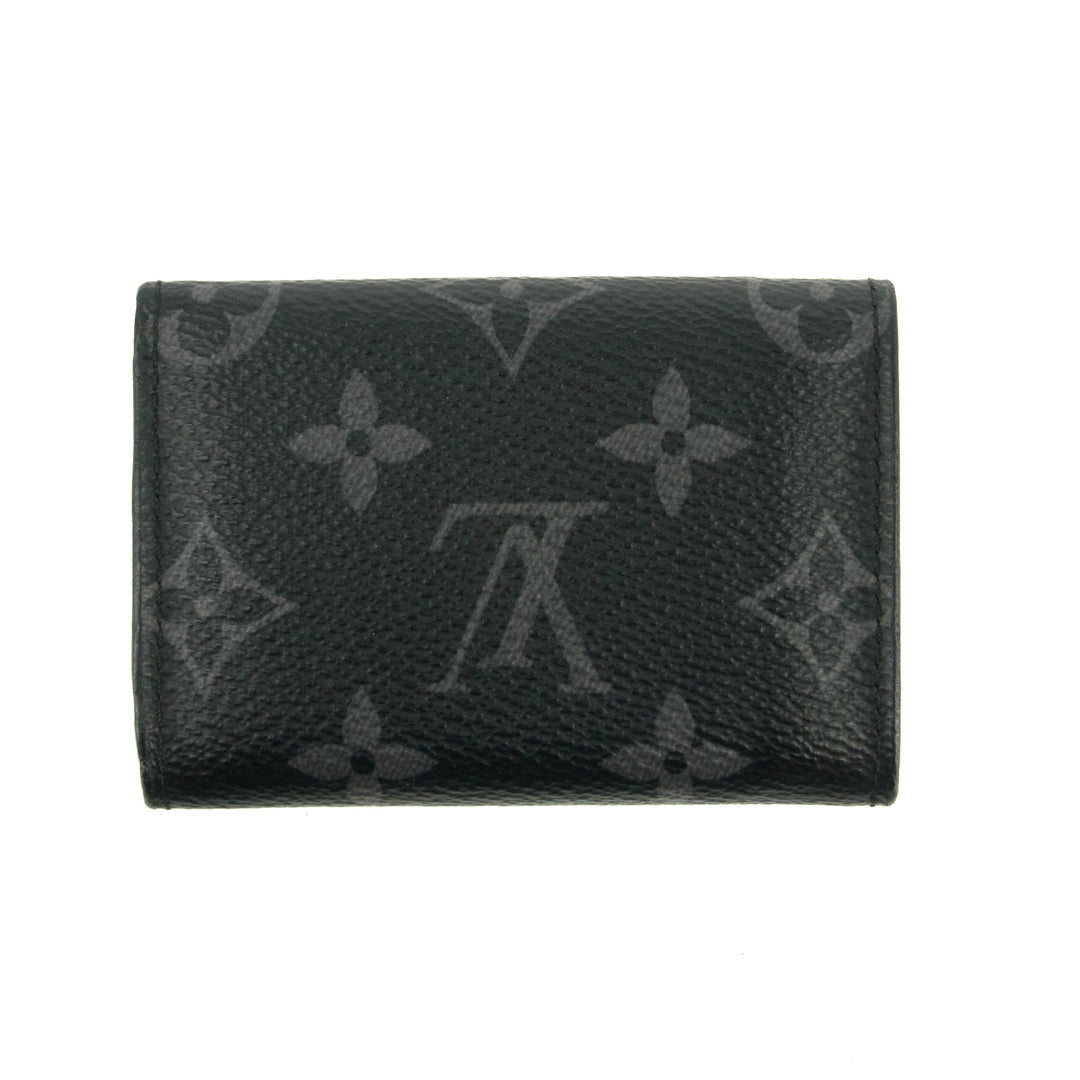 Louis Vuitton Discovery Eclipse Monogram Black Compact Wallet  #3383