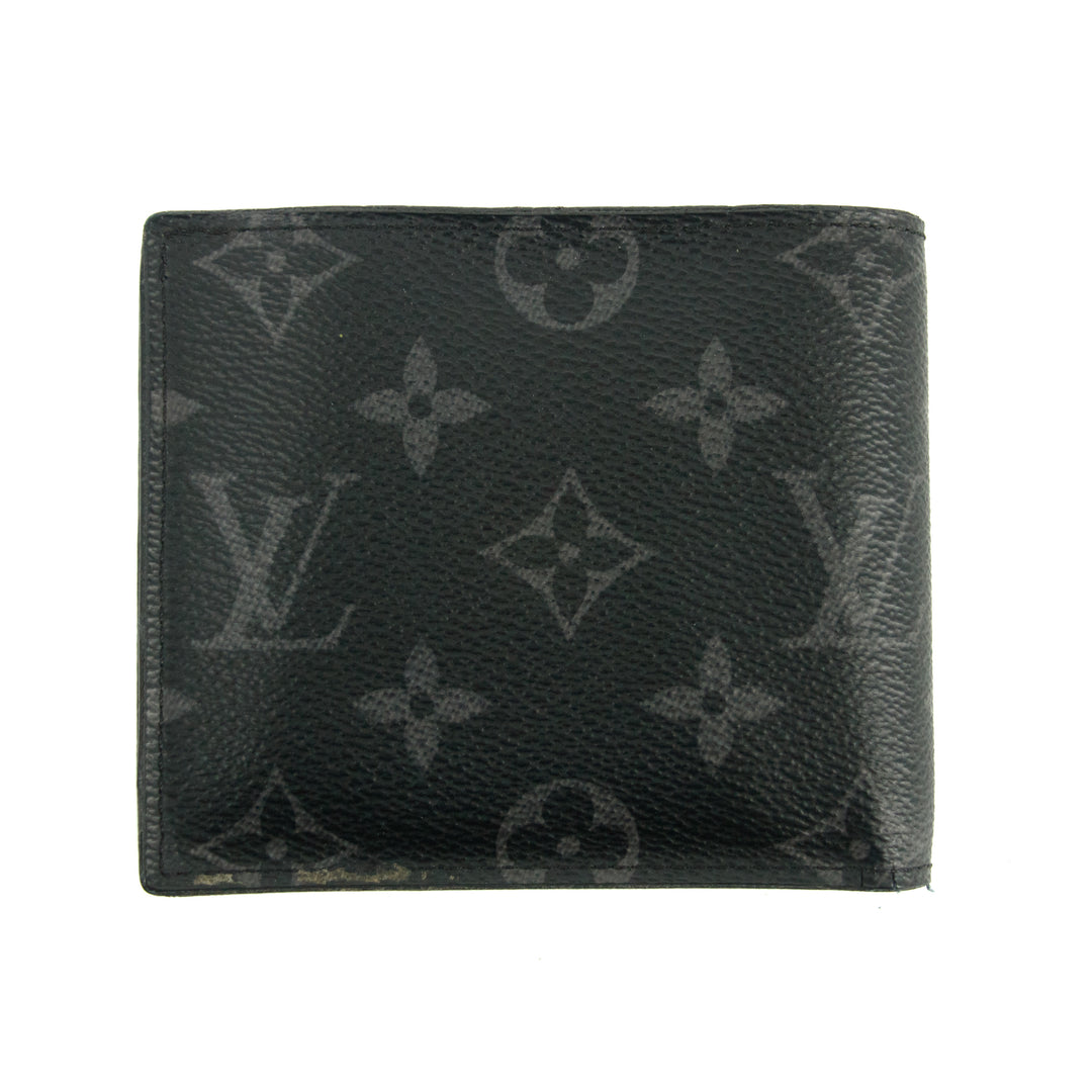 Louis Vuitton Eclipse Canvas Black Mens Bifold Wallet #3388