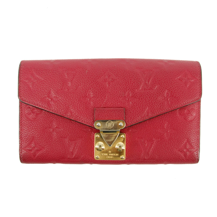 Louis Vuitton Grenade Empriente Leather Metis Long Wallet #3402