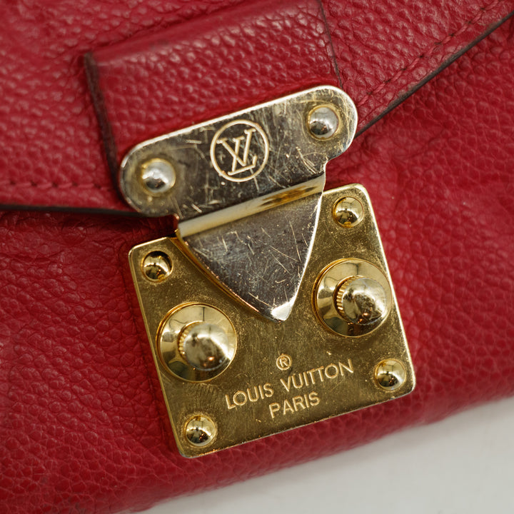 Louis Vuitton Grenade Empriente Leather Metis Long Wallet #3402
