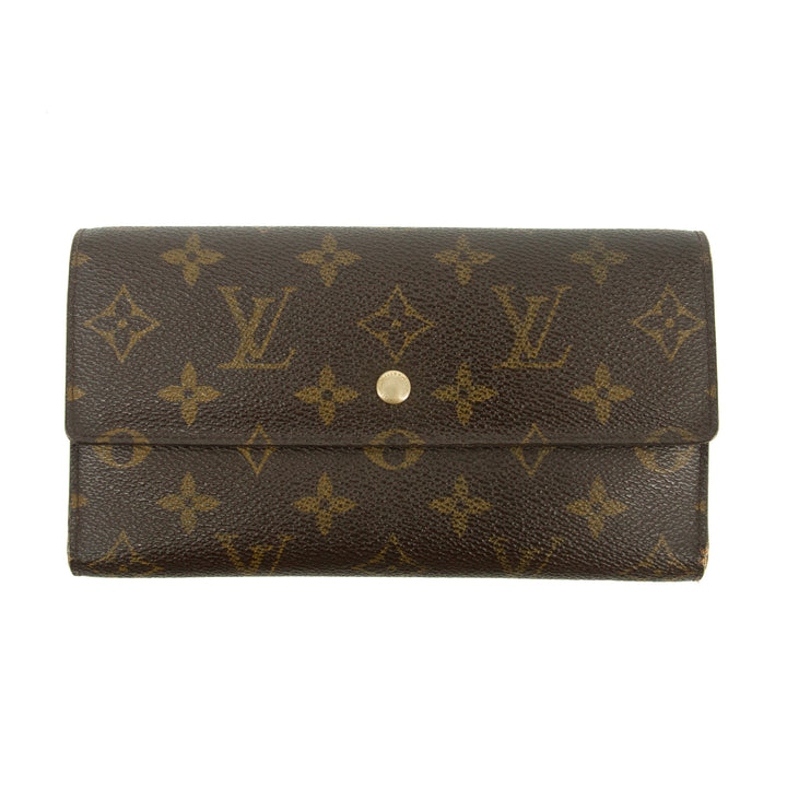 Louis Vuitton Monogram Canvas Brown International Long Wallet #3403