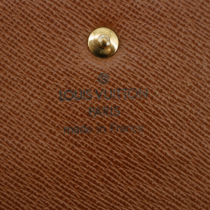 Louis Vuitton Monogram Canvas Brown International Long Wallet #3403