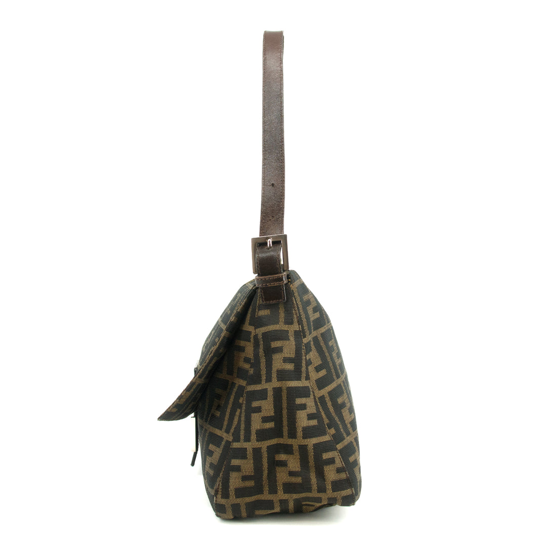 Fendi Zucca Canvas Brown Mama Baguette Shoulder Bag  #3409