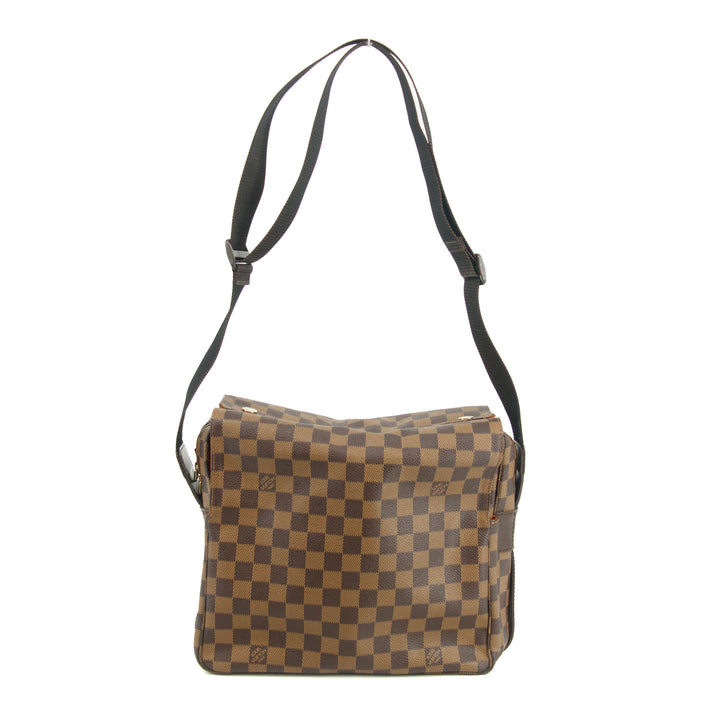 Louis Vuitton Damier Ebene Brown Naviglio Shoulder Bag #3418