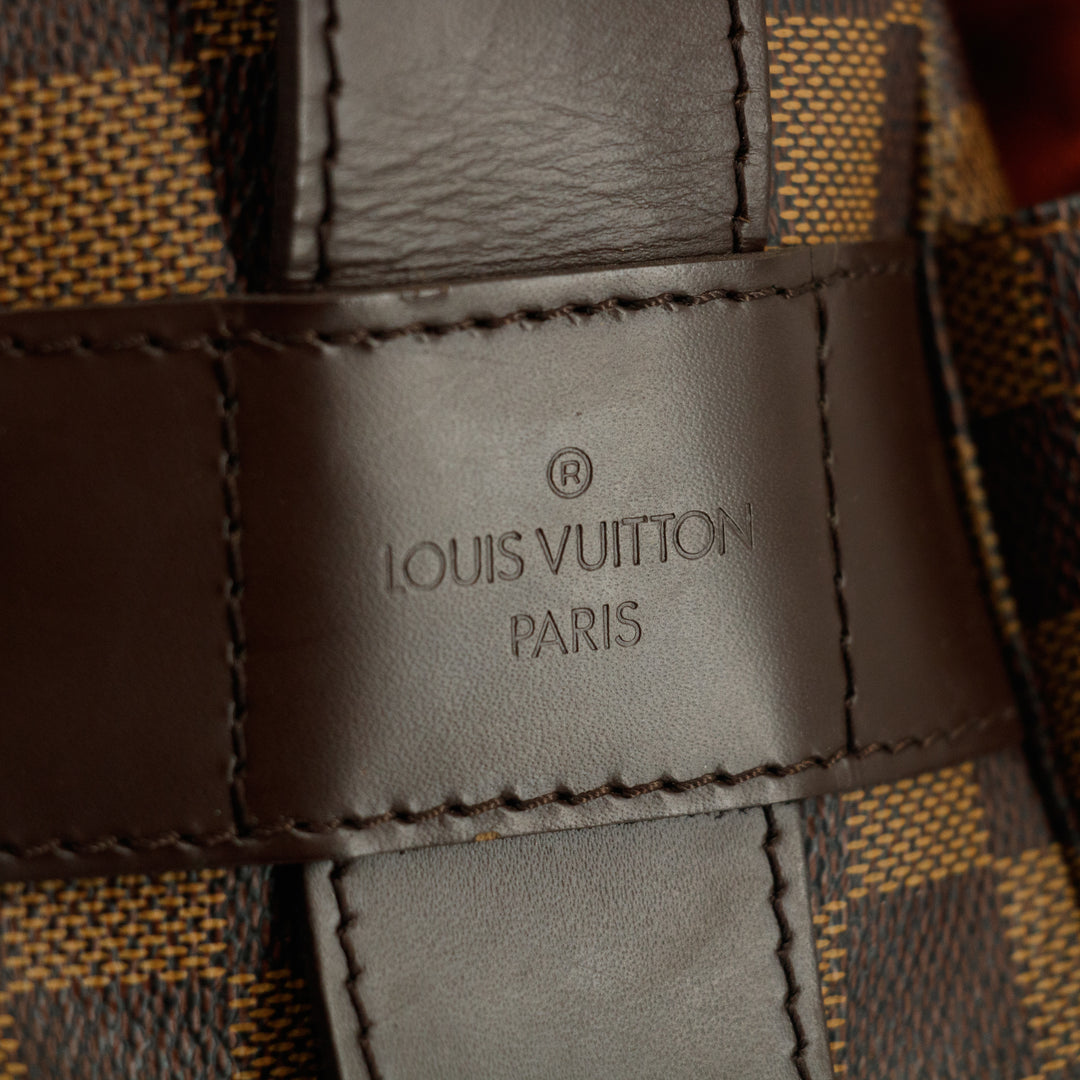 Louis Vuitton Damier Ebene Brown Naviglio Shoulder Bag #3418