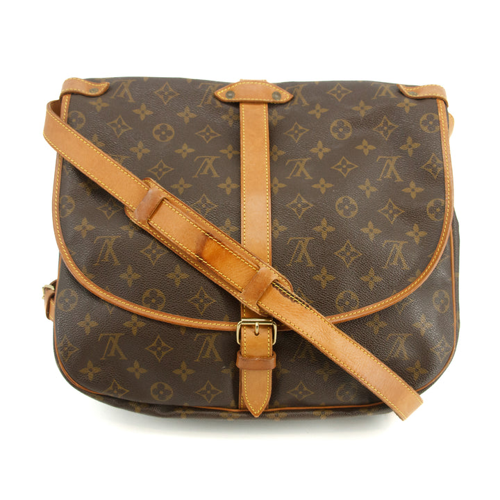 Louis Vuitton Monogram Canvas Sammur MM Shoulder Bag Brown  #3421