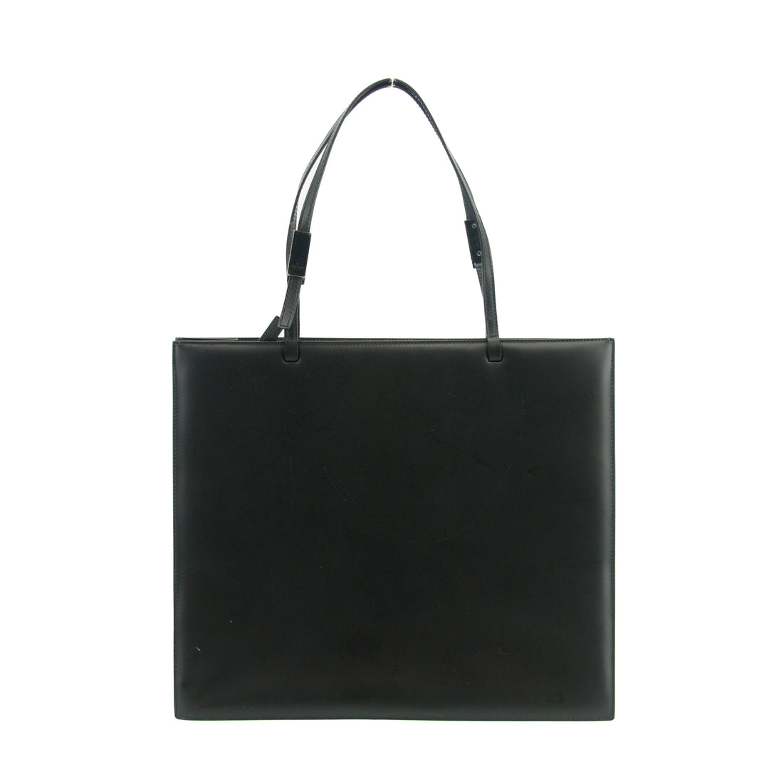 Gucci Black Smooth Leather Business Shoulder Bag #3432