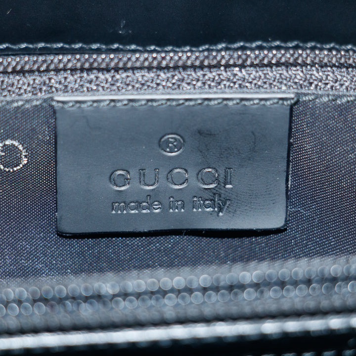 Gucci Black Smooth Leather Business Shoulder Bag #3432