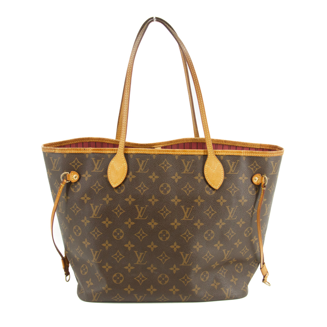 Louis Vuitton Monogram Canvas Brown Neverfull MM Shoulder Bag  #3440