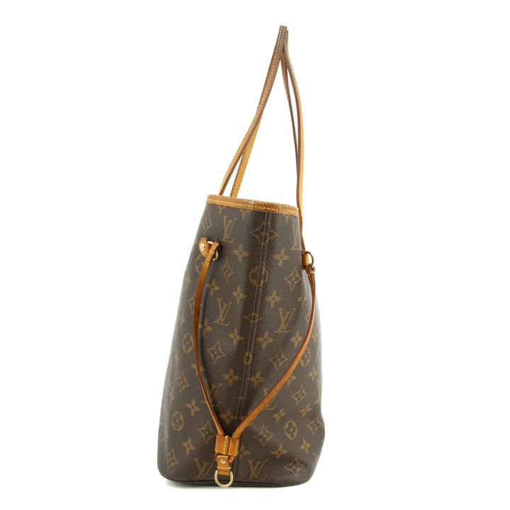 Louis Vuitton Monogram Canvas Brown Neverfull MM Shoulder Bag  #3440