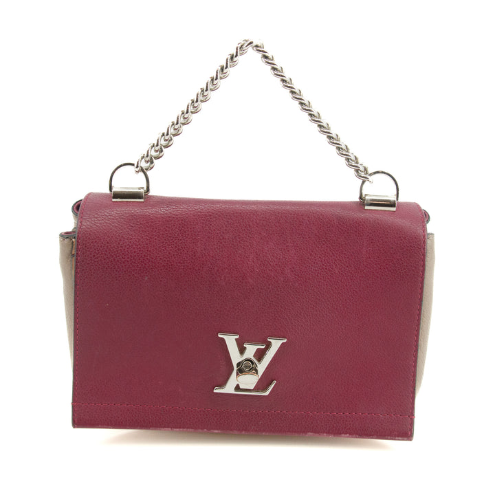 Louis Vuitton Leather Lockme II BB 2Way Shoulder Bag Purple #3443