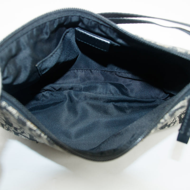 Christian Dior Black Diorissimo Trotter Pochette Shoulder Bag  #3444