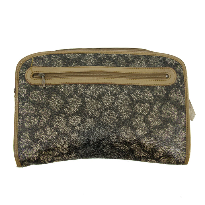 Saint Laurent YSL Coated Canvas Giraffe Pattern Pouch  #3451