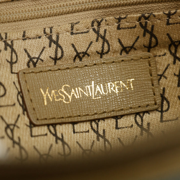 Saint Laurent YSL Coated Canvas Giraffe Pattern Pouch  #3451