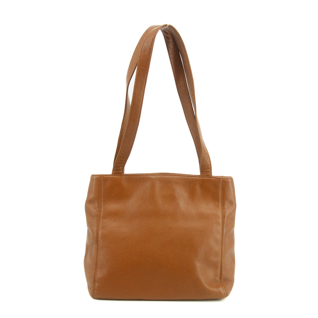 Chanel Coco Mark Brown Caviar Skin CC Shoulder Bag #3454