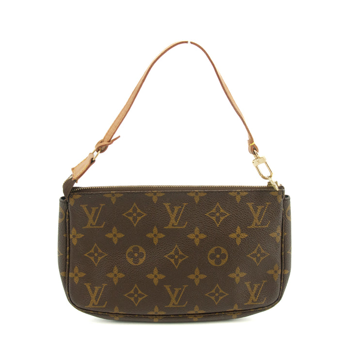 Louis Vuitton Monogram Canvas Brown Pochette Accessories Shoulder Bag  #3462