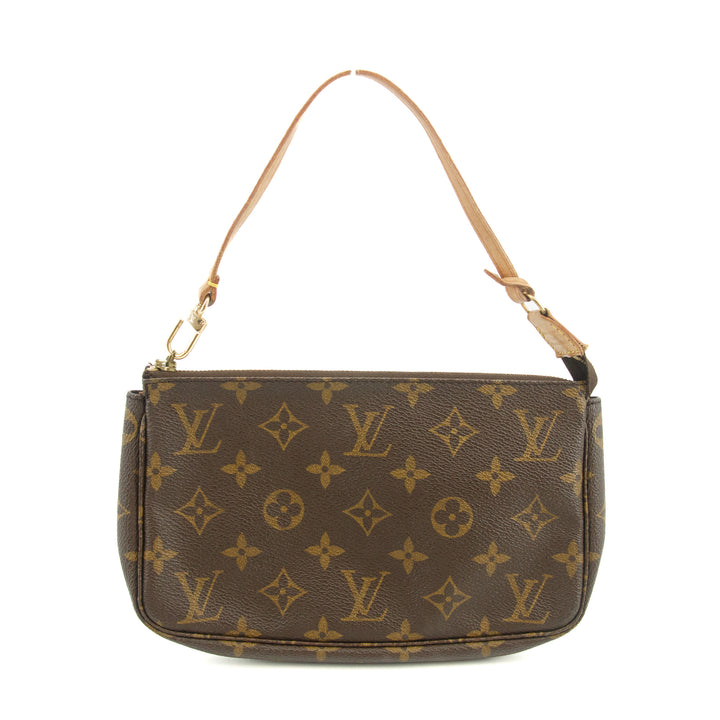 Louis Vuitton Monogram Canvas Brown Pochette Accessories Shoulder Bag  #3462