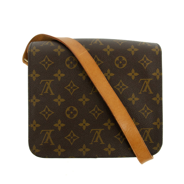 Louis Vuitton Monogram Canvas Brown Cartouchiere MM Shoulder Bag #3464
