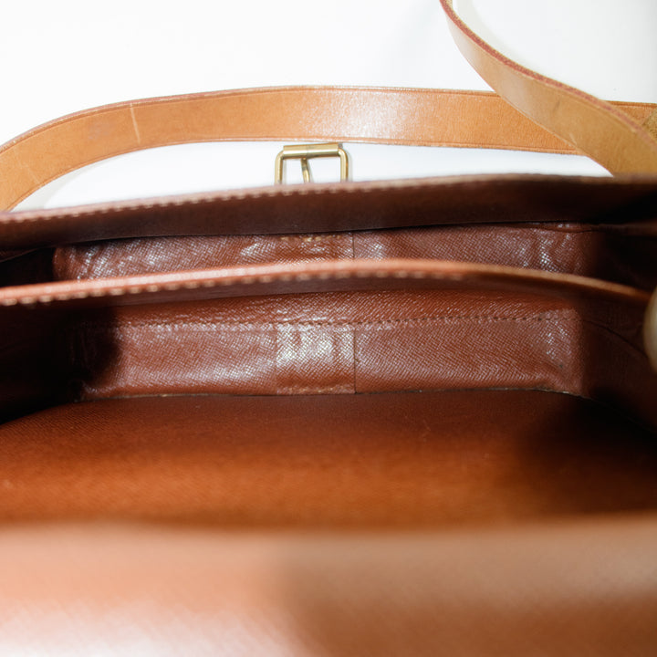 Louis Vuitton Monogram Canvas Brown Cartouchiere MM Shoulder Bag #3464