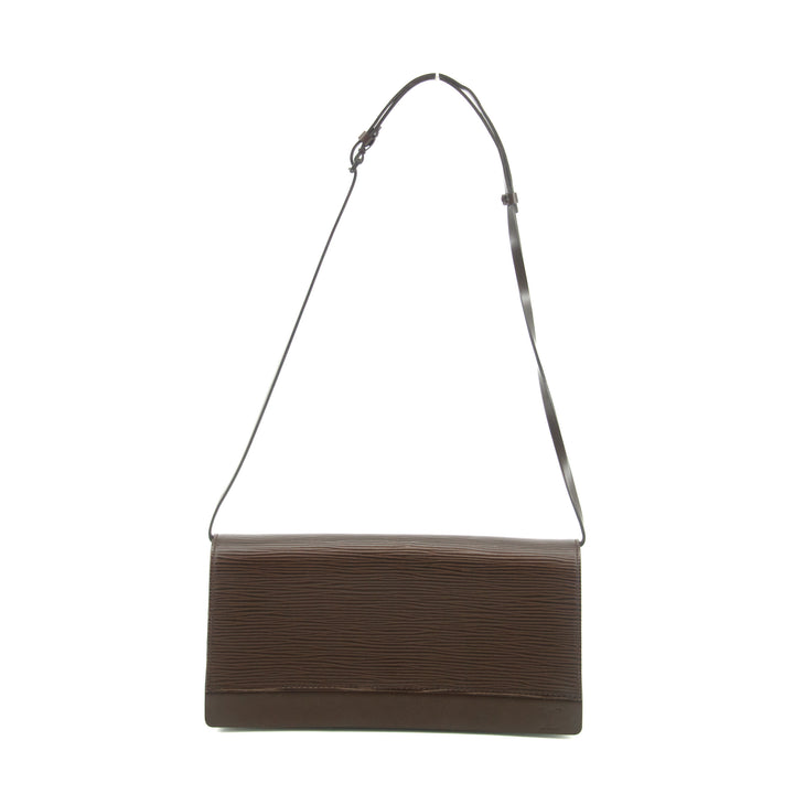 Louis Vuitton Brown Epi Leather Moka Honfleaur Shoulder Bag #3469