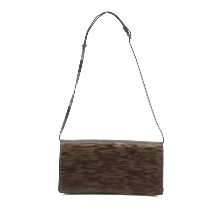 Louis Vuitton Brown Epi Leather Moka Honfleaur Shoulder Bag #3469