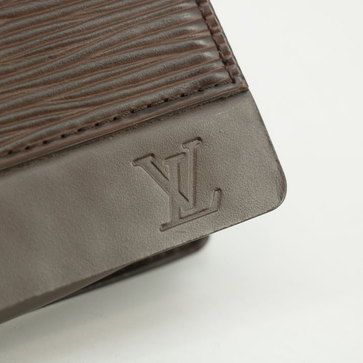 Louis Vuitton Brown Epi Leather Moka Honfleaur Shoulder Bag #3469