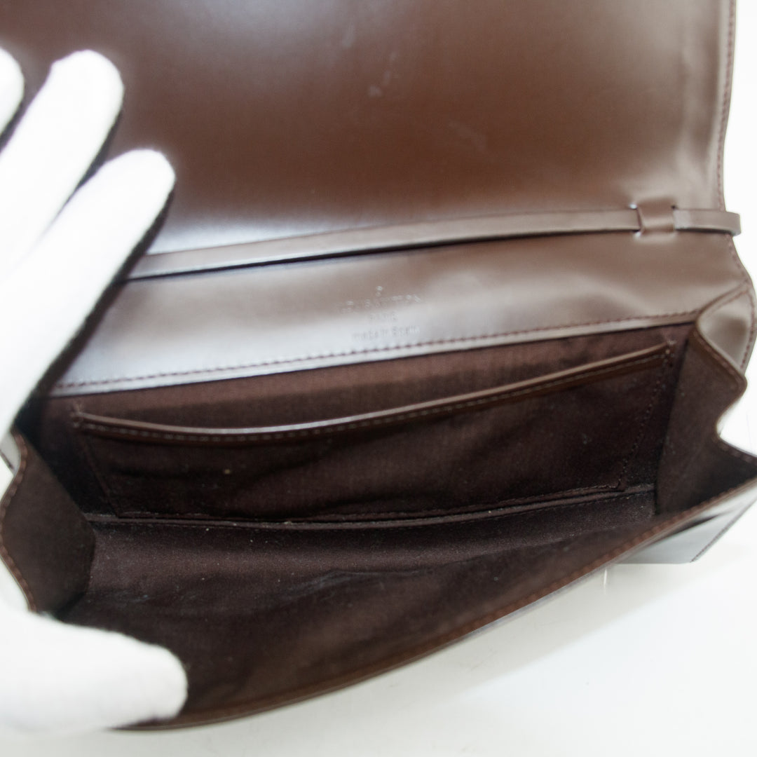 Louis Vuitton Brown Epi Leather Moka Honfleaur Shoulder Bag #3469