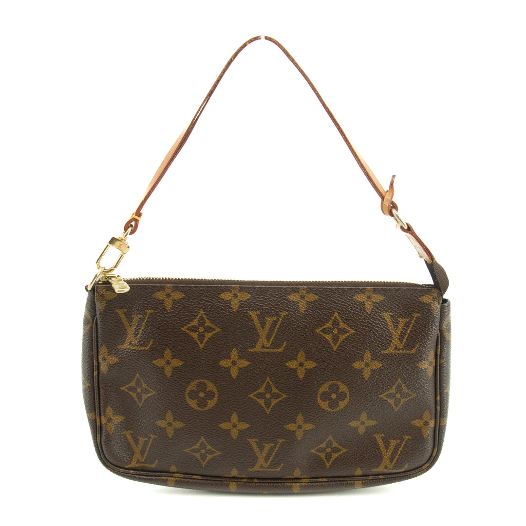 Louis Vuitton Monogram Canvas Brown Pochette Accessories Shoulder Bag #3475