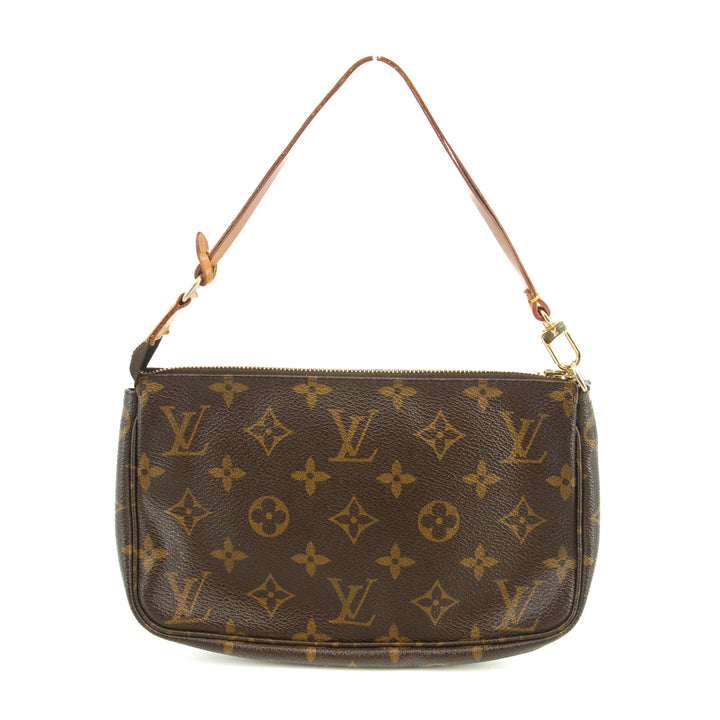 Louis Vuitton Monogram Canvas Brown Pochette Accessories Shoulder Bag #3475