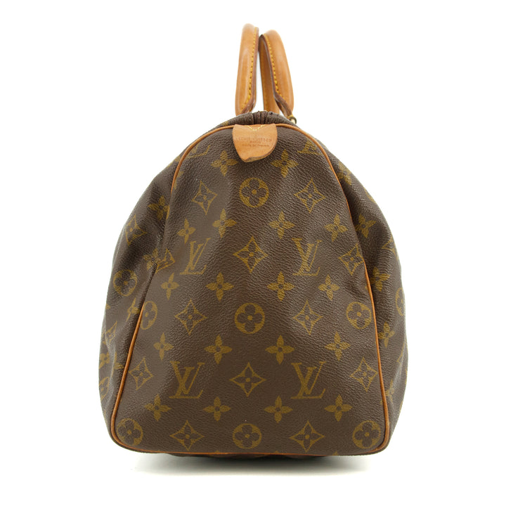 Louis Vuitton Monogram Canvas Brown Speedy 35 Handbag #3480