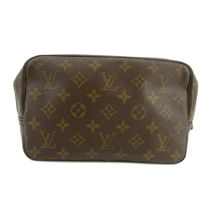 Louis Vuitton Monogram Canvas Trousse Toilette 23 Brown Pouch #3485