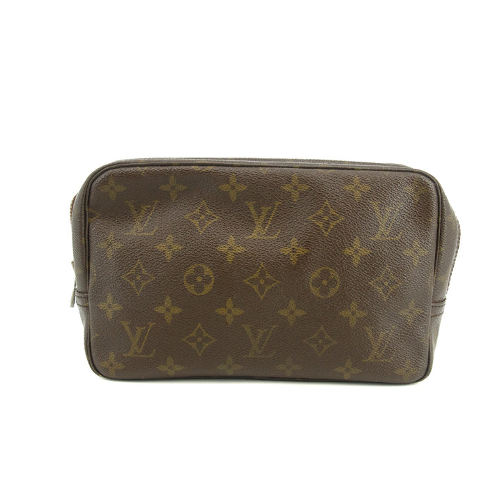 Louis Vuitton Monogram Canvas Trousse Toilette 23 Brown Pouch #3485